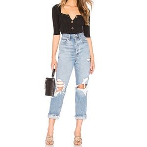 Free People Central Park Cardi in Black